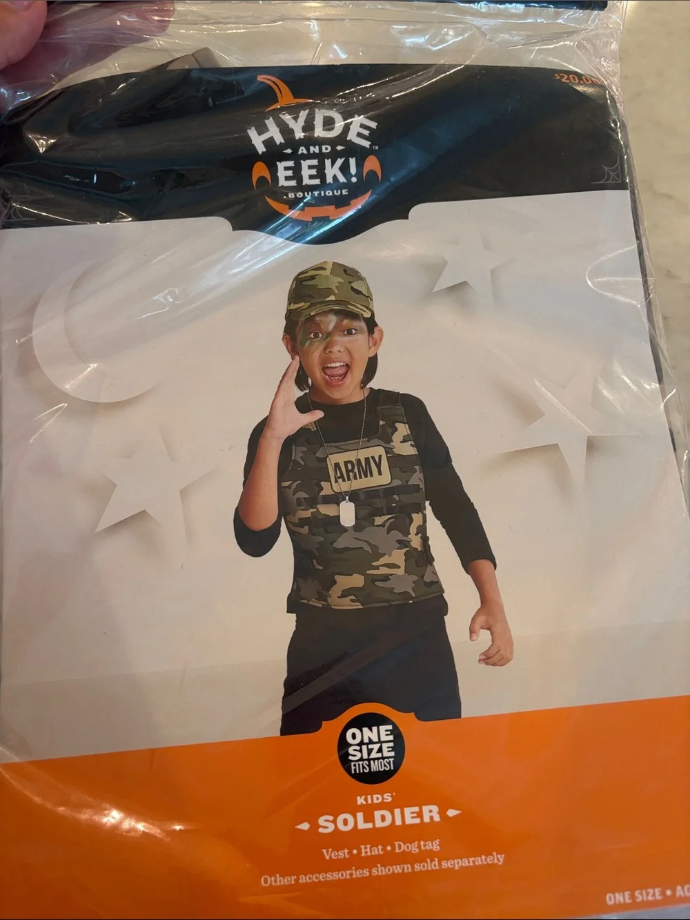 Hyde and Eek! Kids Soldier Costume - Green Camouflage